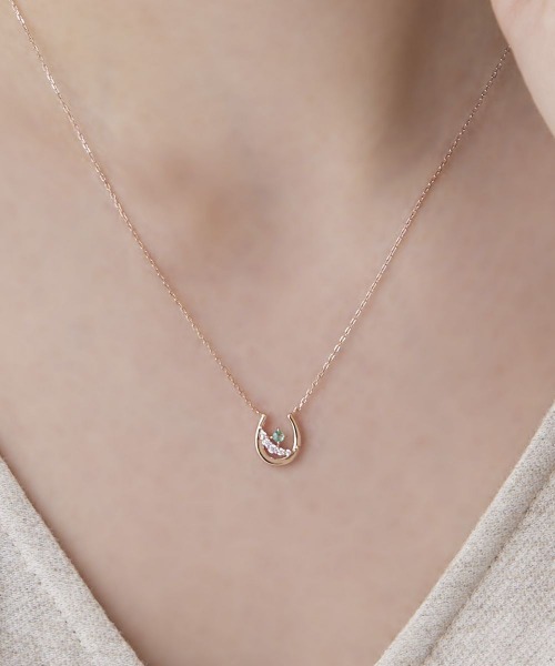 4℃(ヨンドシー)の「【5月誕生石】シルバー ネックレス 2本 4℃(ヨンドシー)の「【5月誕生石】シルバー ネックレス 2本