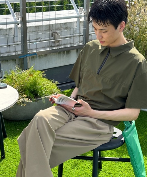 KACCO(カッコ)の「《ユニセックスアイテム》4WAY STRECH POLO SHIRTS / 4way ストレッチドロスト付きアクティブポロ(Tシャツ/カットソー・メンズ・グレー/カーキ/ブラック・LARGE/MEDIUM/SMALL)」の13枚目の写真