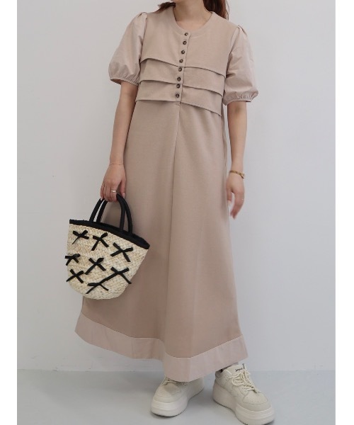 JUMELLE(ジュメロ)の「ribbon straw bag(かごバッグ・レディース・ブラック・FREE)」の4枚目の写真