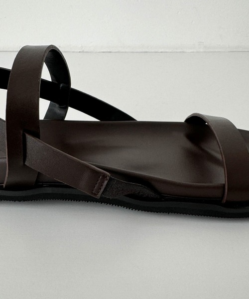 CANAL JEAN（キャナルジーン）の「El mar　ダブルストラップレザーサンダル（サンダル・レディース・ブラウン/ブラック・23.5/24/24.5）」の12枚目の写真