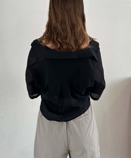 archives（アルシーヴ）の「楊柳シャツＸビスチェＳＥＴ（シャツ/ブラウス・レディース・グリーン/アイボリー/ブラック・MEDIUM）」の22枚目の写真