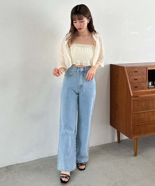 archives（アルシーヴ）の「楊柳シャツＸビスチェＳＥＴ（シャツ/ブラウス・レディース・グリーン/アイボリー/ブラック・MEDIUM）」の17枚目の写真