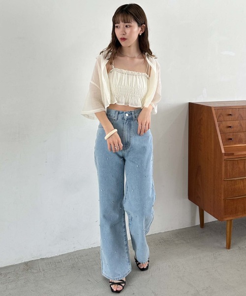 archives（アルシーヴ）の「楊柳シャツＸビスチェＳＥＴ（シャツ/ブラウス・レディース・グリーン/アイボリー/ブラック・MEDIUM）」の19枚目の写真