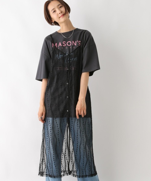 LEPSIM（レプシィム）の「レースレイヤードキャミワンピース　128397（ワンピース・レディース・オフホワイト/ブラック・FREE）」の2枚目の写真