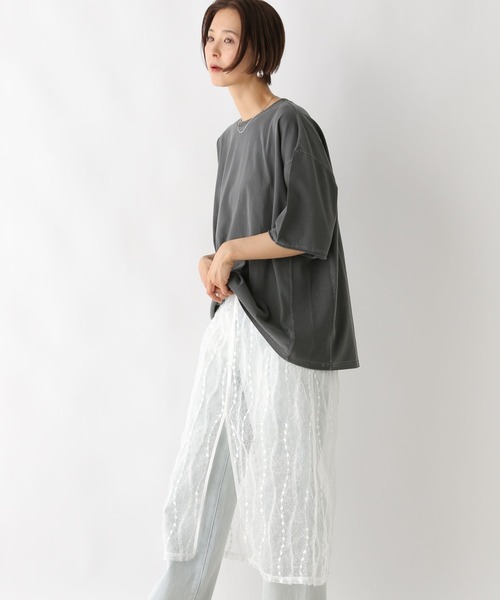 LEPSIM（レプシィム）の「レースレイヤードキャミワンピース　128397（ワンピース・レディース・オフホワイト/ブラック・FREE）」の4枚目の写真