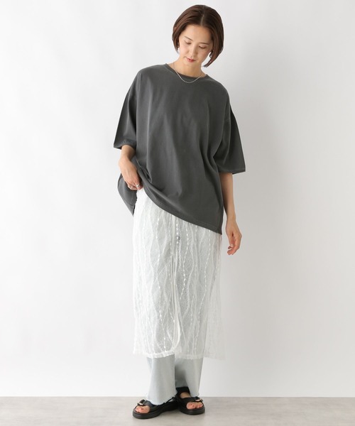 LEPSIM（レプシィム）の「レースレイヤードキャミワンピース　128397（ワンピース・レディース・オフホワイト/ブラック・FREE）」の5枚目の写真