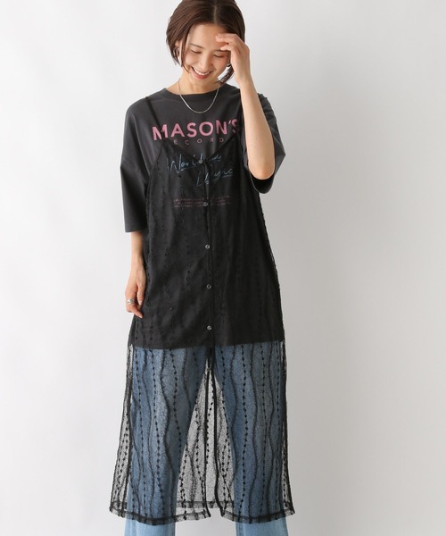 LEPSIM（レプシィム）の「レースレイヤードキャミワンピース　128397（ワンピース・レディース・オフホワイト/ブラック・FREE）」の9枚目の写真