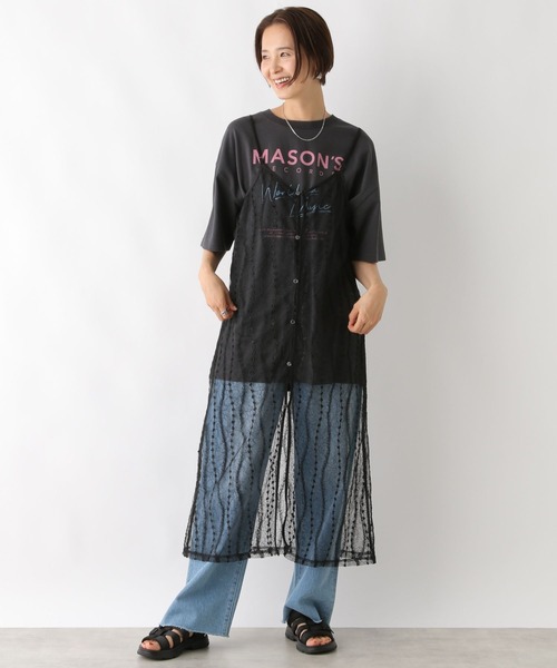 LEPSIM（レプシィム）の「レースレイヤードキャミワンピース　128397（ワンピース・レディース・オフホワイト/ブラック・FREE）」の12枚目の写真