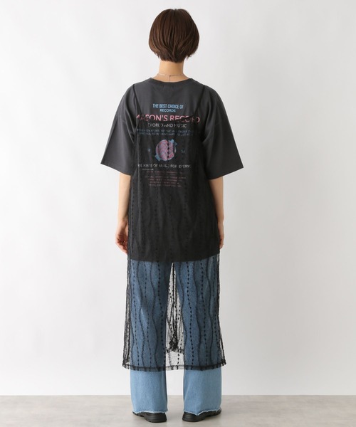 LEPSIM（レプシィム）の「レースレイヤードキャミワンピース　128397（ワンピース・レディース・オフホワイト/ブラック・FREE）」の16枚目の写真