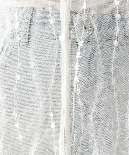 LEPSIM（レプシィム）の「レースレイヤードキャミワンピース　128397（ワンピース・レディース・オフホワイト/ブラック・FREE）」の21枚目の写真