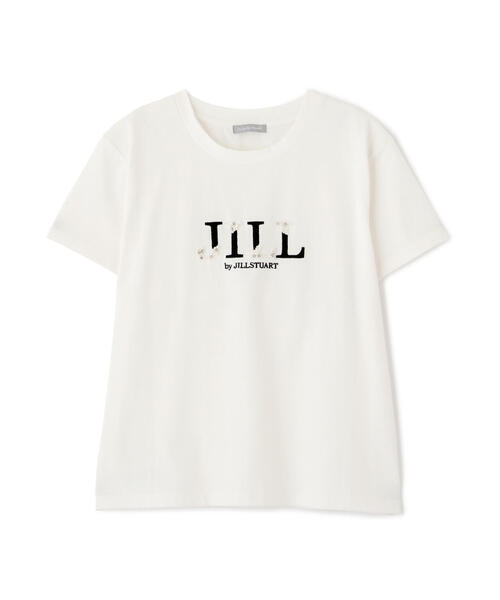 tシャツ オーガニックコットンフロッキーロゴTシャツ レディース JILL by STUART tシャツ オーガニックコットンフロッキーロゴT