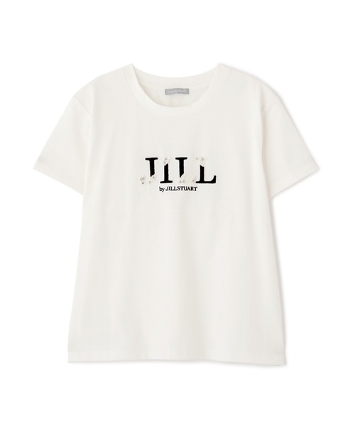 tシャツ オーガニックコットンビジューロゴTシャツ レディース セール】◇オーガニックコットンビジューロゴTシャツ（Tシャツ