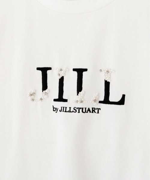 JILL by JILL STUART（ジルバイジルスチュアート）の「◇オーガニックコットンビジューロゴTシャツ（Tシャツ/カットソー・レディース・ホワイト/ブラック・FREE）」の13枚目の写真