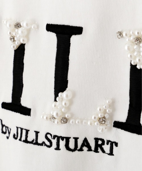 JILL by JILL STUART（ジルバイジルスチュアート）の「◇オーガニックコットンビジューロゴTシャツ（Tシャツ/カットソー・レディース・ホワイト/ブラック・FREE）」の12枚目の写真
