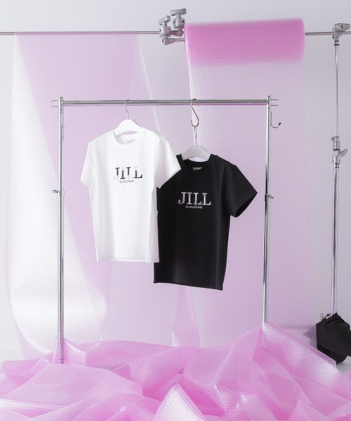 tシャツ オーガニックコットンビジューロゴTシャツ レディース セール】◇オーガニックコットンビジューロゴTシャツ（Tシャツ