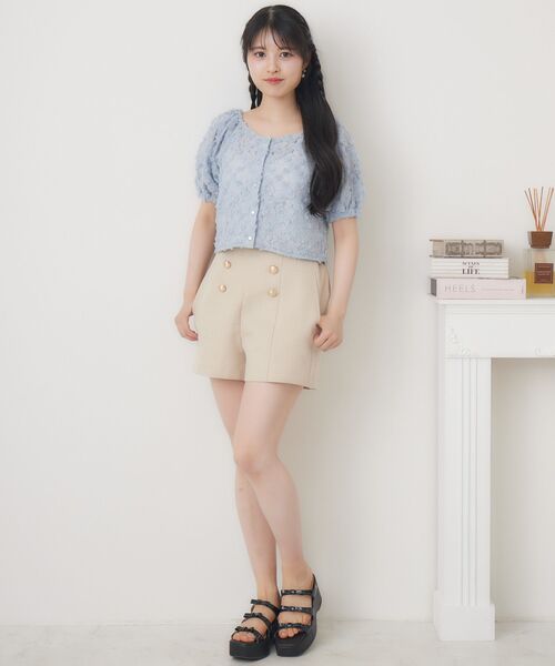 ems excite（エムズエキサイト）の「ツイードW釦SPT（その他パンツ・レディース・ブラック/ベージュ/ピンク・FREE）」の12枚目の写真