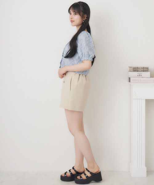 ems excite（エムズエキサイト）の「ツイードW釦SPT（その他パンツ・レディース・ブラック/ベージュ/ピンク・FREE）」の14枚目の写真