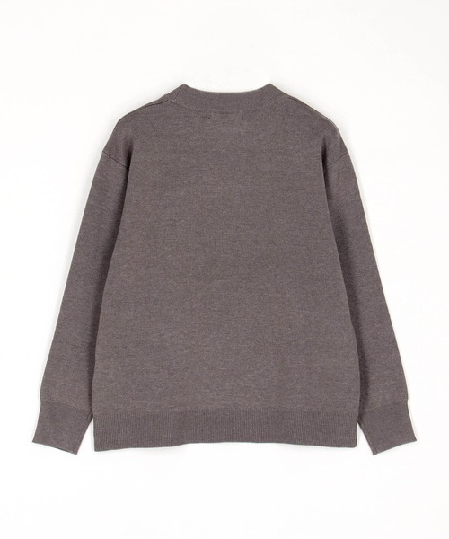 Grand PARK（グランドパーク）の「ジャガード配色ロゴニット（ニット/セーター・レディース・ブラウン/ネイビー/ライトグレー・FREE）」の9枚目の写真