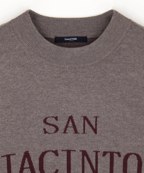 Grand PARK（グランドパーク）の「ジャガード配色ロゴニット（ニット/セーター・レディース・ブラウン/ネイビー/ライトグレー・FREE）」の18枚目の写真