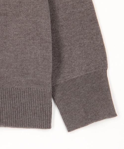 Grand PARK（グランドパーク）の「ジャガード配色ロゴニット（ニット/セーター・レディース・ブラウン/ネイビー/ライトグレー・FREE）」の21枚目の写真