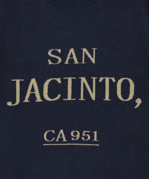 Grand PARK（グランドパーク）の「ジャガード配色ロゴニット（ニット/セーター・レディース・ブラウン/ネイビー/ライトグレー・FREE）」の4枚目の写真