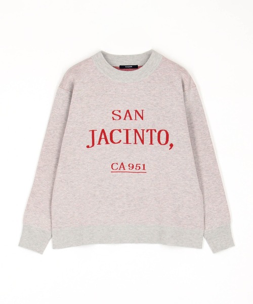 Grand PARK（グランドパーク）の「ジャガード配色ロゴニット（ニット/セーター・レディース・ブラウン/ネイビー/ライトグレー・FREE）」の5枚目の写真