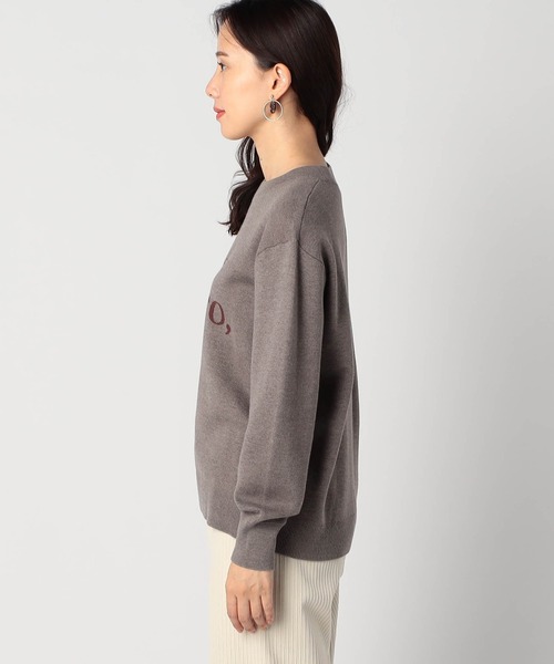 Grand PARK（グランドパーク）の「ジャガード配色ロゴニット（ニット/セーター・レディース・ブラウン/ネイビー/ライトグレー・FREE）」の17枚目の写真