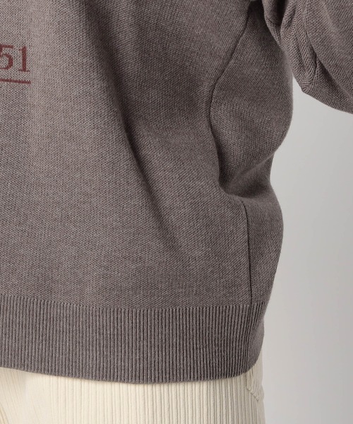 Grand PARK（グランドパーク）の「ジャガード配色ロゴニット（ニット/セーター・レディース・ブラウン/ネイビー/ライトグレー・FREE）」の8枚目の写真