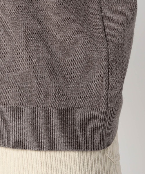 Grand PARK（グランドパーク）の「ジャガード配色ロゴニット（ニット/セーター・レディース・ブラウン/ネイビー/ライトグレー・FREE）」の10枚目の写真