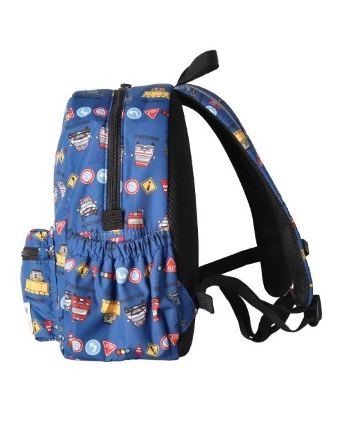 Kids Foret(キッズフォーレ)の「プードル・働く車総柄撥水ボンディングリュック(バックパック/リュック・キッズ・ピンク/ブルー/ライトベージュ/グリーン・M/L)」の9枚目の写真