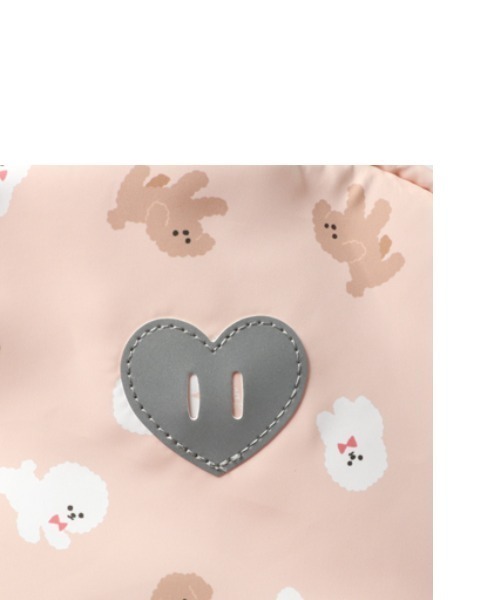 Kids Foret(キッズフォーレ)の「プードル・働く車総柄撥水ボンディングリュック(バックパック/リュック・キッズ・ピンク/ブルー/ライトベージュ/グリーン・M/L)」の15枚目の写真