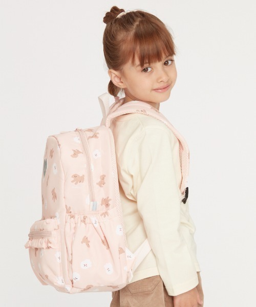 Kids Foret(キッズフォーレ)の「プードル・働く車総柄撥水ボンディングリュック(バックパック/リュック・キッズ・ピンク/ブルー/ライトベージュ/グリーン・M/L)」の22枚目の写真