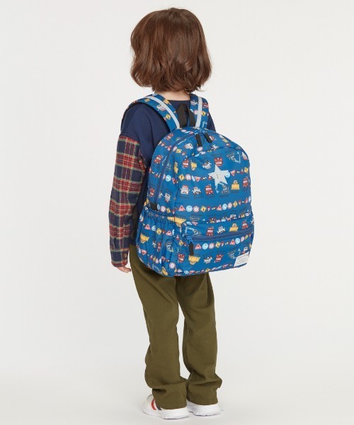 Kids Foret(キッズフォーレ)の「プードル・働く車総柄撥水ボンディングリュック(バックパック/リュック・キッズ・ピンク/ブルー/ライトベージュ/グリーン・M/L)」の20枚目の写真