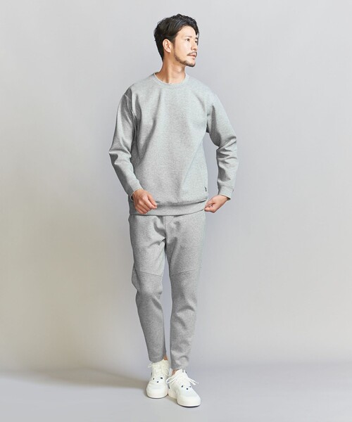 BEAUTY&YOUTH UNITED ARROWS(ビューティーアンドユースユナイテッドアローズ)の「【WEB限定 WARDROBE SMART】ダブルニット クルーネック スウェット/セットアップ対応(スウェット・メンズ・グレー/オリーブ/ブラック/ロイヤルブルー/ダークグレー/ナチュラル・XL/L/M/S)」の14枚目の写真