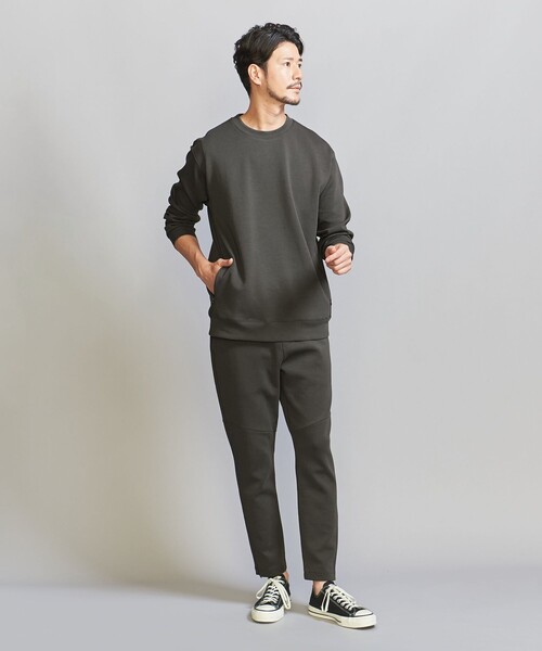 BEAUTY&YOUTH UNITED ARROWS(ビューティーアンドユースユナイテッドアローズ)の「【WEB限定 WARDROBE SMART】ダブルニット クルーネック スウェット/セットアップ対応(スウェット・メンズ・グレー/オリーブ/ブラック/ロイヤルブルー/ダークグレー/ナチュラル・XL/L/M/S)」の22枚目の写真