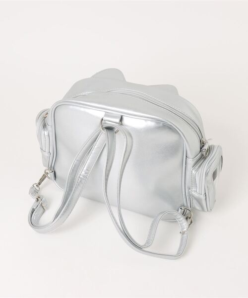 SPINNS（スピンズ）の「ねこ耳ショルダーバッグ（ショルダーバッグ・メンズ・シルバー/ブラック・ONESIZE）」の7枚目の写真