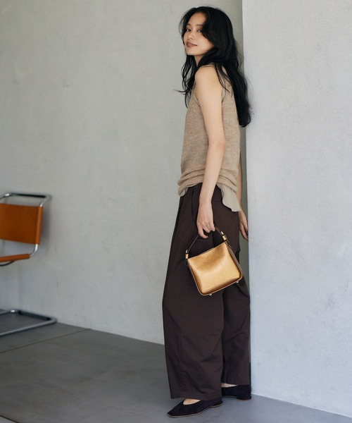 BARNYARDSTORM（バンヤードストーム）の「BARNYARDSTORM / サテンタンク / マシンウォッシャブル（タンクトップ・レディース・モカ/ブラック・FREE）」の15枚目の写真