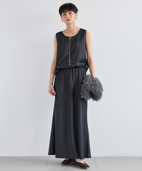 BARNYARDSTORM（バンヤードストーム）の「BARNYARDSTORM / サテンタンク / マシンウォッシャブル（タンクトップ・レディース・モカ/ブラック・FREE）」の11枚目の写真