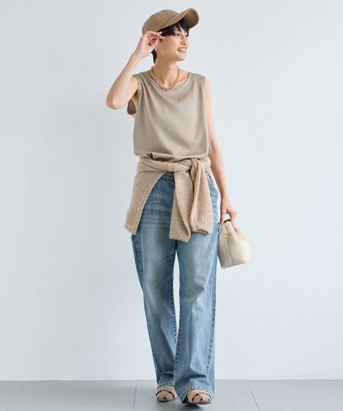 BARNYARDSTORM（バンヤードストーム）の「BARNYARDSTORM / サテンタンク / マシンウォッシャブル（タンクトップ・レディース・モカ/ブラック・FREE）」の22枚目の写真