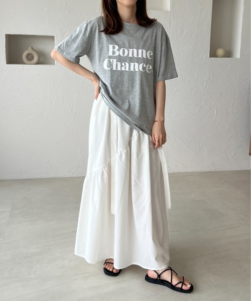 raffime（ラフィミー）の「シャーリング肩リボンキャミワンピース（ワンピース・レディース・カーキ/ブラック/オフホワイト・フリー）」の10枚目の写真