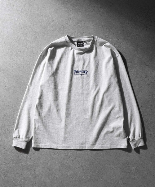 THRASHER（スラッシャー）の「【THRASHER】 バックプリント 長袖 Tシャツ / ロンT（Tシャツ/カットソー・メンズ・グリーン/ホワイト/グレー/ブラック・LARGE/MEDIUM）」の14枚目の写真