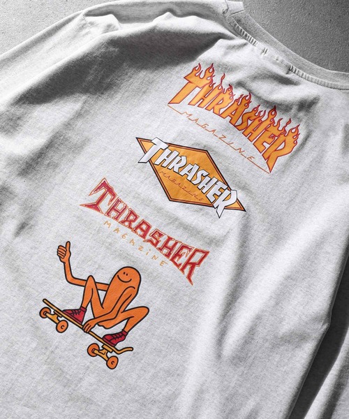 THRASHER（スラッシャー）の「【THRASHER】 バックプリント 長袖 Tシャツ / ロンT（Tシャツ/カットソー・メンズ・グリーン/ホワイト/グレー/ブラック・LARGE/MEDIUM）」の20枚目の写真