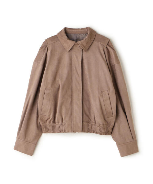 N.（N. Natural Beauty Basic）（エヌエヌナチュラルビューティーベーシック）の「◆スウェードブルゾン（ブルゾン・レディース・ベージュ/ブラウン・MEDIUM）」の18枚目の写真