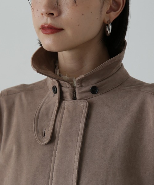 N.（N. Natural Beauty Basic）（エヌエヌナチュラルビューティーベーシック）の「◆スウェードブルゾン（ブルゾン・レディース・ベージュ/ブラウン・MEDIUM）」の14枚目の写真