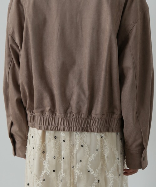 N.（N. Natural Beauty Basic）（エヌエヌナチュラルビューティーベーシック）の「◆スウェードブルゾン（ブルゾン・レディース・ベージュ/ブラウン・MEDIUM）」の17枚目の写真