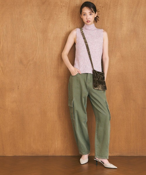 coca（coca）（コカ）の「ラインストーン ベロアショルダーバッグ（ショルダーバッグ・レディース・ブラウン/ブラック・ONE SIZE）」の9枚目の写真