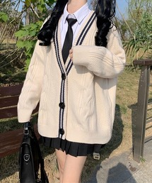 NO WAY（ノーウェイ）の「/WARAIJOGO/スクールニットカーディガン（カーディガン/ボレロ）」