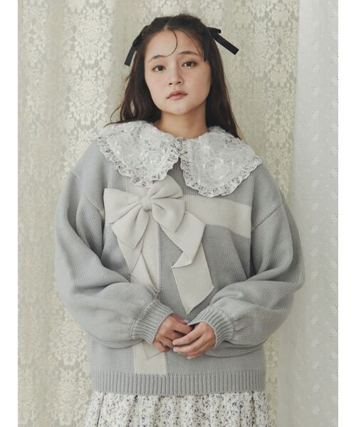 merry jenny（メリージェニー）の「プレゼントリボンニット