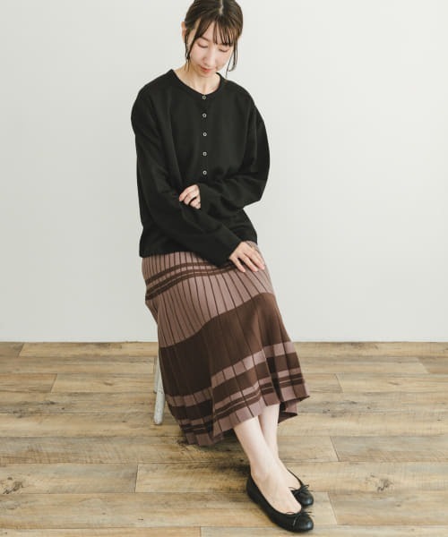 ITEMS URBANRESEARCH(アイテムズ アーバンリサーチ)の「プリーツニットスカート(スカート・レディース・その他/ブラウン/モカ・-/FREE)」の10枚目の写真