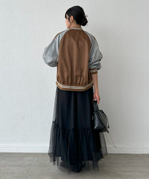 RIVE DROITE（リヴドロワ）の「【MONN.:.(モン)】ジャンパー（ブルゾン・レディース・ベージュ/ブラウン・FREE）」の6枚目の写真